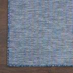 Nourison Positano Indoor-Outdoor Navy Blue 8' x 10' Area Rug, Easy Cleaning, Non Shedding, Bed Room, Living Room, Dining Room, Backyard, Deck, Patio (8x10)