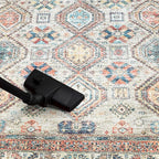 Keen Home Design 2x12 Rug - Machine Washable Runner Rug with Non-Slip Backing, Ideal for Hallway, Entryway, Kitchen, Laundry Room - Vintage, Easy Clean, Durable, Low Pile - (2'6" x 12')