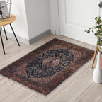 Keen Home Design 2x3 Rug - Machine Washable Entry Rug with Non-Slip Backing, Ideal for Enteryway, Kitchen, Bathroom, Laundry Room - Vintage, Easy Clean, Durable, Low Pile Rug - (2' x 3')