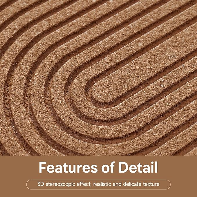 3D Textured Funny Abstract Wall Art, Black Cat and White Brown Wall Decor, Round Minimalist Artwork with Artificial Greenery, Suitable for Living Room Hallway Dining Room Bedroom Office, 24x24 In