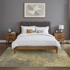 Area Rugs 8x10 for Living Room Bedroom, Modern Abstract Honeycomb Geometric Design, Machine Washable Rug, Large Soft Low Pile Floor Cover with Non Slip Backing for Dining Room, Brown/Tan