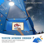 Outer Space Full Bed Tent for Kids Indoor Fort - Magical Dream Tents for Boys Pop Up Toddler Bed Canopy for Girls Bunk Bed Tent for Top Bunk - Sensory Sleep Pod for Kids Educational