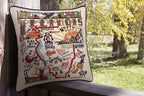 Catstudio Illinois Embroidered Decorative Throw Pillow