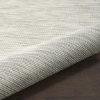 Nourison Positano Indoor/Outdoor Light Grey 2'2" x 8' Area Rug, Easy Cleaning, Non Shedding, Bed Room, Living Room, Dining Room, Backyard, Deck, Patio (2x8)