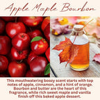 Apple Maple Bourbon Scented Candle, Many Scents to Choose from, All Natural Non-Toxic Soy Wax, Handmade in The USA (Apple Maple Bourbon)