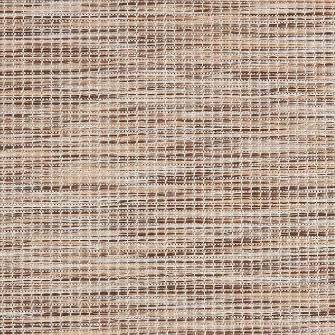 Nourison Positano Indoor-Outdoor Beige 9' x 12' Area Rug, Easy Cleaning, Non Shedding, Bed Room, Living Room, Dining Room, Backyard, Deck, Patio (9x12)