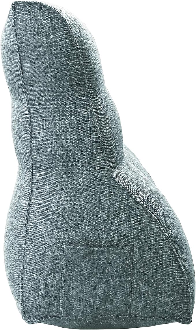 Daneey Multifunctional Headboard Wedge Pillow Dorm Headboard Twin XL Bed Wedge Pillow for Headboard Reading Pillow Adult Back Pillow for Sitting in Bed Wedge Pillow Headboard with Washable Gray Cover