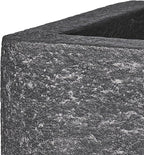 24 Inch Rectangular Concrete Planter,Durable All-Weather Use with Drainage Holes,Large Rectangular Planter for Outdoor Indoor Plants