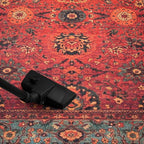 Keen Home Design 3x5 Rug - Machine Washable Entry Rug with Non-Slip Backing, Ideal for Enteryway, Kitchen, Bathroom, Laundry Room - Vintage, Easy Clean, Durable, Low Pile Rug - (3' x 5')