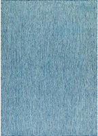 Washable Indoor Outdoor Rug Weather Resistant Carpet Modern Solid for Porch Deck Balcony Backyard Patio Rug 6x9 Aqua Blue