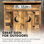 Rustic Custom Metal Sign - Custom Sign for Indoor or Outdoor Use (Rustic Black, 15x15 inches)