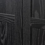 Sauder Tall Storage Cabinet, Black, 4 Adjustable Shelves, Multi-Room Use