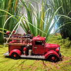Vintage Diecast Mack Fire Truck - Retro Metal Fire Engine, Miniature Vehicles for Home Decor