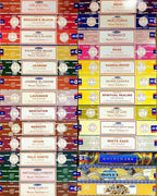 Satya Premium Mix Assorted Incense Sticks Set of 12 Pack | for Meditation, Aromatherapy, Healing, Yoga, Positivity and Relaxation | 180 Sticks (12Packs X 15Sticks)