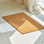 KANKUN Coco Coir Door Mat with Heavy Duty Backing, Welcome Doormat (17" x 30"), Doormat Entrance (Plain - Natural)