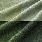 MIULEE Pack of 4 Christmas Decorative Sage Green Textured Boucle Throw Pillow Covers 18x18 Inch Forest Green Accent Solid Pillow Cases Soft Couch Cushion for Modern Farmhouse Boho Bed Room Home Decor