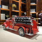 Fire Truck American Antique Decorative Firetruck Model Statue Figurine Retro Style Handcraft Gifts Collectibles…