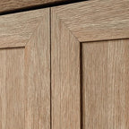 HomePlus Kitchen Pantry Storage Cabinet with Adjustable Shelves, Laundry Bathroom Storage Cabinet, Brushed Oak Finish