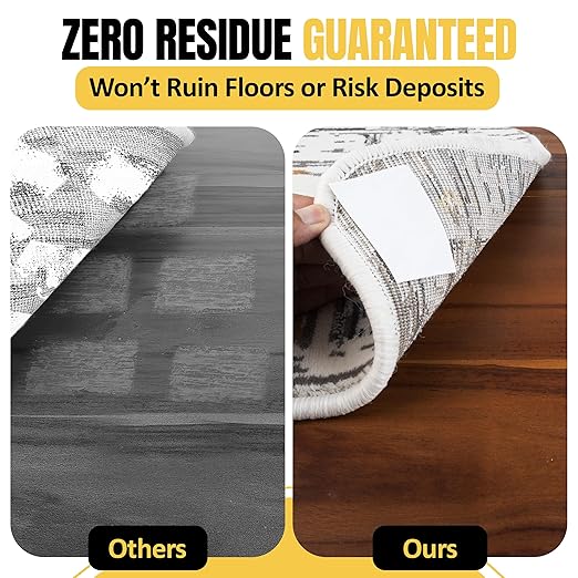 Double Sided Rug Tape [2 Inch x 30 yd] Carpet Tape for Securing Area Rugs to Carpets, Laminate, and Hardwood Floors, Easy to Remove and Restick Without Residue or Damage to Rug or Floor