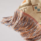 Boho Throw Blanket for Bed 80”x90”, 100% Cotton Woven Blanket for Couch Sofa, Ultra Soft 4-Layer Muslin Quilt with Diamond Pattern, Farmhouse Bed Blanket/Cover for Living Room Decor