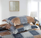 Travan 3-Piece Queen Quilt Sets with Shams Oversized Bedding Bedspread Reversible Coverlet Set, Queen Size