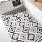 Keen Home Design Outdoor Runner Rug - 6x9 Washable Indoor/Outdoor Rug for Patio, Balcony, Kitchen, Garden, Beach, Deck and Porch. Size: 6'7" x 9'2"