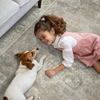 GENIMO 2x12 Runner Rugs for Hallway, Machine Washable Non Slip Vintage Rugs, Low Pile Lightweight Soft Print Rug for enrtyway, Corridor, Home Office, Kitchen, Trench