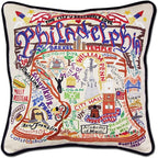 Catstudio Philadelphia Embroidered Decorative Throw Pillow