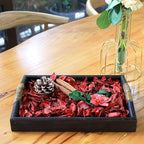 Qingbei Rina Christmas Potpourri Bags,Cinnamon Scented Potpourri Bowl Filler,Red Decorative Dried Flowers Home Fragrance Sachet,Winter Holiday Vase Filler Decor,8.4 oz