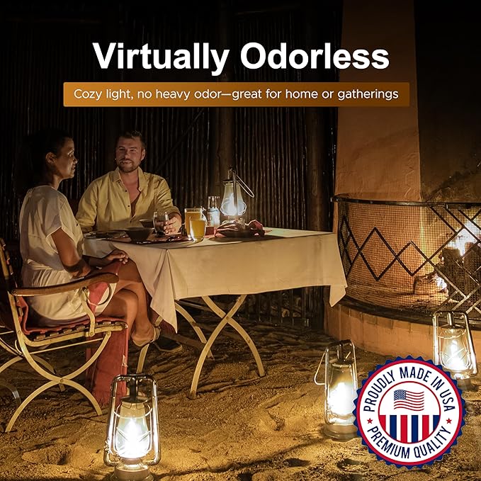 Firefly Kosher Citronella Paraffin Lamp Oil - Smokeless, Virtually Odorless, Long-Lasting- 1 Gallon