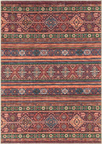 Keen Home Design 9x12 Rug - Machine Washable Area Rug with Non-Slip Backing, Ideal for Living Room, Dining Room, Bedroom - Vintage, Easy Clean, Durable, Low Pile Rug - (9' x 12')