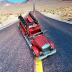 Fire Truck American Antique Decorative Firetruck Model Statue Figurine Retro Style Handcraft Gifts Collectibles…