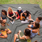 PHF 100% Cotton Waffle Blanket Oversized King 120"x120", Lightweight Breathable Extra Large 10'x10' Summer Blankets for Bed, Giant Big Luxury Aesthetic Woven Bedding for Home Decor, Dark Grey