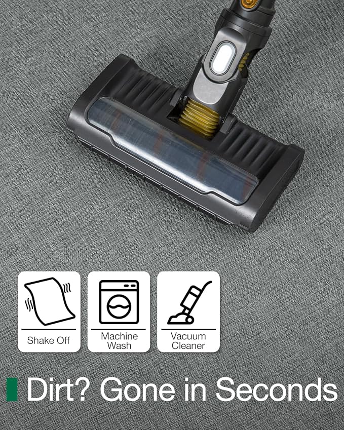 LUMI Ultra Thin Door Mat for Entryway, Low Profile Non Slip Rubber Backing Indoor Doormat, Easy Clean Welcome Entrance Mat for Inside House, Patio, Greenish Grey 20"x32"