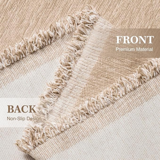 Couch Cover for Dogs Sectional Sofa Covers Washable for 3 Cushion Couch, Chenille Couch Cover Blanket, Sectional Sofa Slipcovers, Multi-Use Furniture Protector for Kids, Pets, 71" X150", Sand