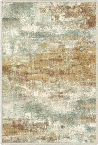 2x3 Rugs for Entryway Entrance Kitchen Bathroom, Machine Washable Modern Abstract Soft Area Rug, Low Pile Indoor Floor Carpet with Non Slip Backing, Orange Green