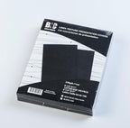 BNC Letter Size Linen Texture Paper Presentation Covers Black Color, Pack of 100