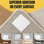 Double Sided Rug Tape [2 Inch x 30 yd] Carpet Tape for Securing Area Rugs to Carpets, Laminate, and Hardwood Floors, Easy to Remove and Restick Without Residue or Damage to Rug or Floor