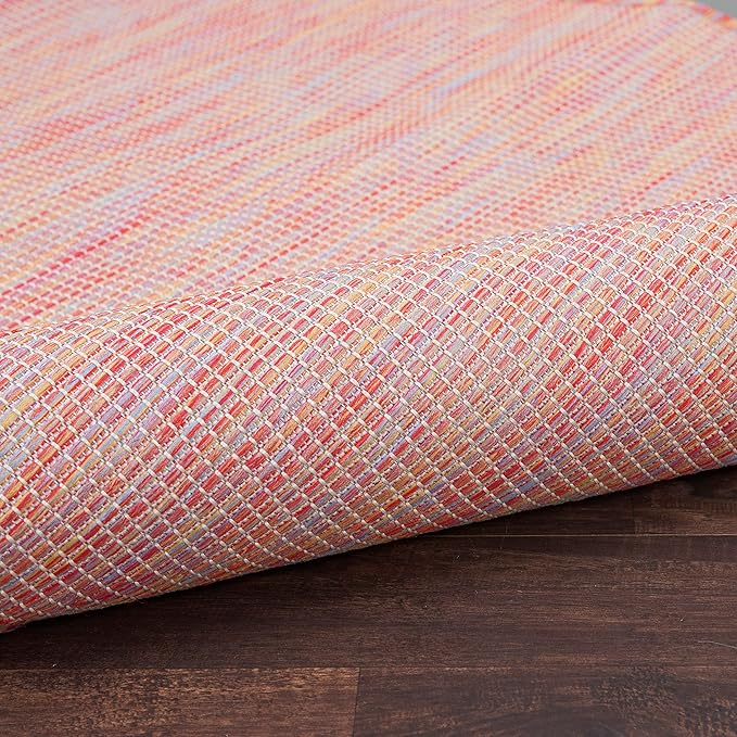 Nourison Home Positano Indoor/Outdoor Rainbow 2'2" x 8' Area Rug, Easy Cleaning, Non Shedding, Bed Room, Living Room, Dining Room, Backyard, Deck, Patio (2x8)