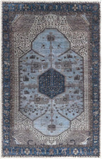 Keen Home Design 2x3 Rug - Machine Washable Entry Rug with Non-Slip Backing, Ideal for Enteryway, Kitchen, Bathroom, Laundry Room - Vintage, Easy Clean, Durable, Low Pile Rug - (2' x 3')