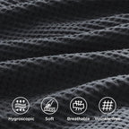 Bedsure Cotton Duvet Cover Set - 100% Cotton Waffle Weave Charcoal Duvet Cover California King Size, GentleSoft™ and Breathable Cal King Bedding Set for All Season, 3 Pieces, 104"x98"