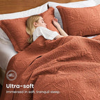 Love's cabin Quilts for Full Bed Umber Bedspreads Bedding Set - Lightweight Bedspread Comforter - Coin Pattern Bedding Coverlet for All Season - 3 Pieces (1 Quilt, 2 Pillow Shams)