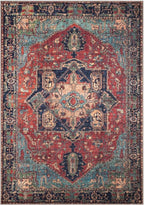 Keen Home Design 3x5 Rug - Machine Washable Entry Rug with Non-Slip Backing, Ideal for Enteryway, Kitchen, Bathroom, Laundry Room - Vintage, Easy Clean, Durable, Low Pile Rug - (3' x 5')