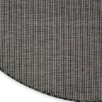 Nourison Positano Indoor/Outdoor Charcoal 6' x Round Area Rug, Easy Cleaning, Non Shedding, Bed Room, Living Room, Dining Room, Backyard, Deck, Patio (6 Round)