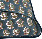 Ridhi Modern Farmhouse Pillow Covers Decorative Cotton Throw Pillow Covers Set of 2 Peacock Blue Cushion Covers for Boho Couch Sofa Bed Living Room Spring Home Decor 20x20