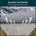 RUGSURE Rug Gripper Pad for Hardwood Floors & Tile Floor - Non Slip Area Rug Pads - Under Carpet Anti Skid Mat - Non Skid Rug Backing, 8x11 Ft