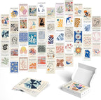 Y2K BOO Matisse Inspired Wall Collage Kit - 50 Aesthetic Posters for Room Decor, Perfect for Dorms and Bedrooms, Colorful Art Prints for Teen Girls and Creative Spaces