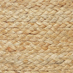 REDEARTH · Cylindrical Pouf Ottoman - Braided Pouffe Accent Sitting Round Footrest for Living Room, Bedroom, Nursery, kidsroom, Patio, Gym; 100% Jute Set of 2 (14.5"X14.5"X16"; Natural)