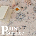 5'x7' Vintage Floral Rug - Persian Inspired Low-Pile Faux Wool Area Rug, Non-Slip Washable Rug for Bedroom, Nursery, Dorm, Soft Pink Boho Chic Decor