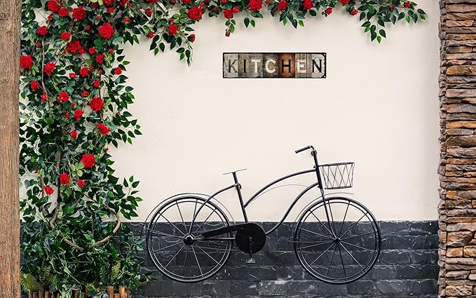 Vintage Tin Sign Retro Metal Kitchen Signs for Home Decor Stylish Wall Art Plaques Ideal Gift for Home Bathroom Kitchen and Gothic Wall Decor in Every Room 16x4in